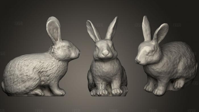 Bunny (2) stl model for CNC